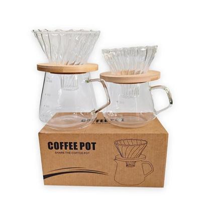 Imagem de Conjunto De Cafeteira De Vidro De 600ml Com Filtro De Café Para Casa Ou Escritório Punana