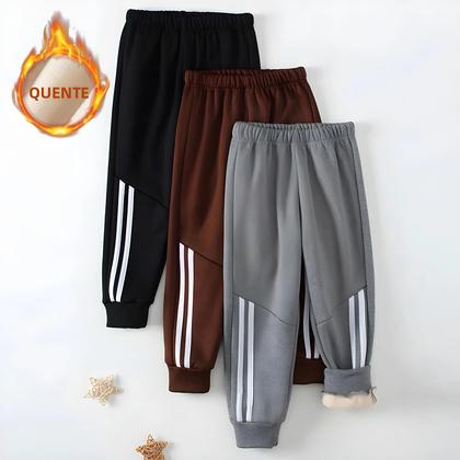 Imagem de Conjunto De Calças De Moletom Grossas Multicoloridas Para Meninos E Meninas Outono Inverno Calças