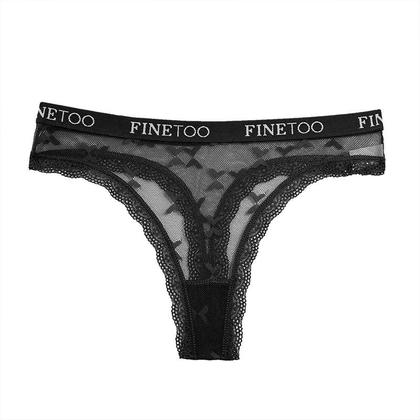 Imagem de Conjunto De Calcinhas De Renda Sexy Femininas, G-String De Cintura Baixa, Transparente, Respirável,