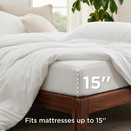 Imagem de Conjunto de Cama Bedsure Queen 4 Peças - Capa de Edredom e Lençol