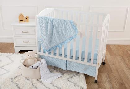 Imagem de Conjunto de cama de berço American Baby Company Heavenly Soft Blue