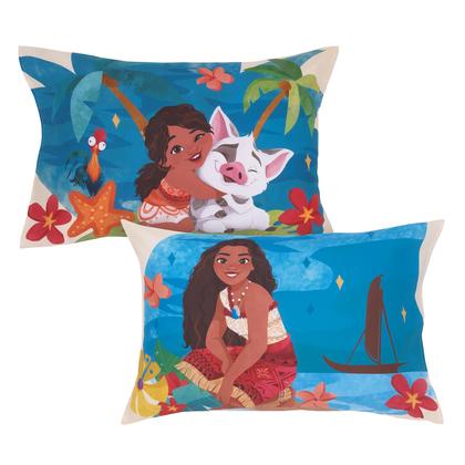 Imagem de Conjunto de cama infantil NoJo Disney Moana 2 Ocean Sisters 4 peças