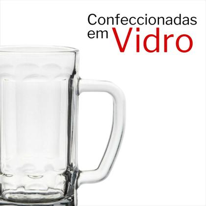 Imagem de Conjunto De Canecas De Chopp Em Vidro 400 Ml