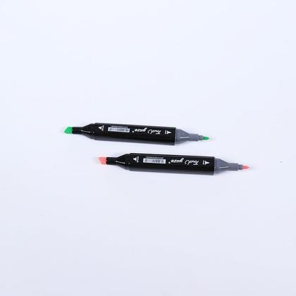 Imagem de Conjunto De Canetas Marcador Permanente Ponta Dupla 48 Color