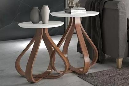 Imagem de Conjunto De Canto Decorativa Para Sala Redonda Luxo - De Casa