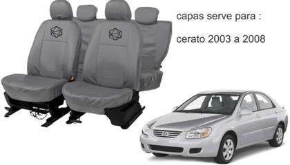 Imagem de Conjunto de capa couro Cerato 2003 a 2008 + capa cobrir