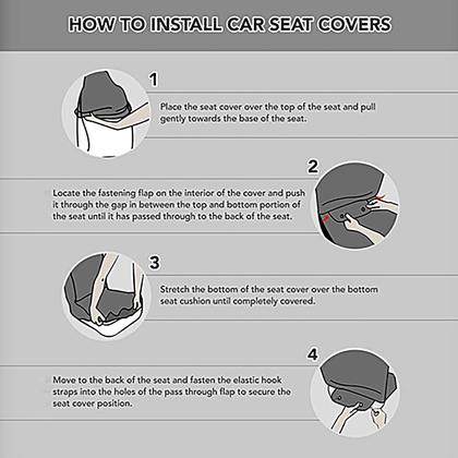 Imagem de Conjunto de capa de assento de carro Bulopur Halloween Spider Web Print, pacote com 2