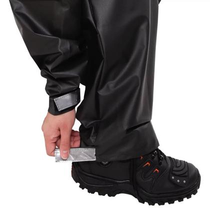 Imagem de Conjunto de Capa de Chuva Pvc 0,30mm - Bravo Gola - Masculino Preto Tamanho M Pioneira - 2200-M-PRE-M