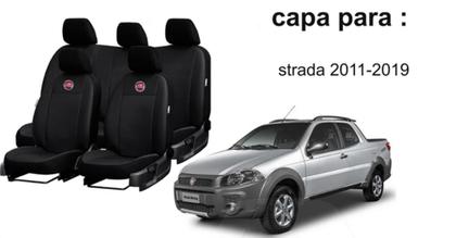 Imagem de Conjunto de Capa de Couro + Tapetes e Capa de Volante Strada 11-19