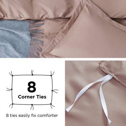 Imagem de Conjunto de Capa de Edredom Bedsure Queen Size - Dupla Camada de Microfibra Macia