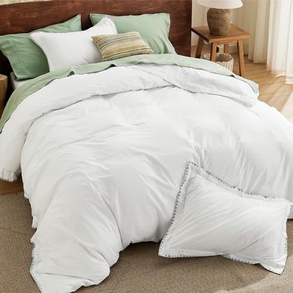 Imagem de Conjunto de Capa de Edredom Bedsure Queen Size em Algodão com Bordado