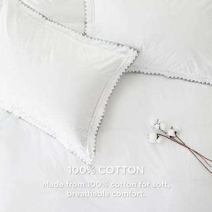 Imagem de Conjunto de Capa de Edredom Bedsure Queen Size em Algodão com Bordado