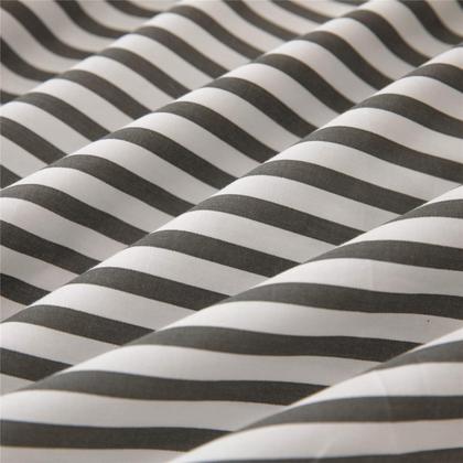 Imagem de Conjunto de capa de edredom JELLYMONI 100% algodão natural listrado