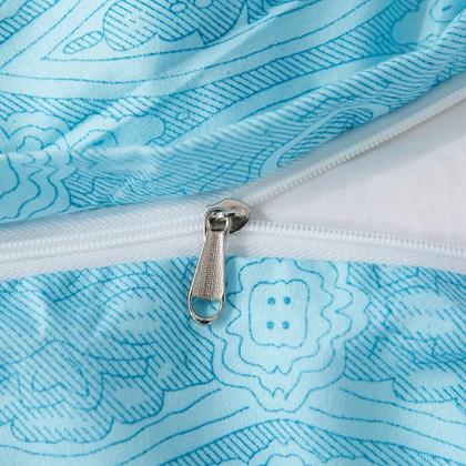 Imagem de Conjunto de capa de edredom LAMEJOR Twin Size Listrado Padrão Branco/Preto