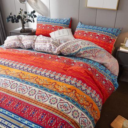 Imagem de Conjunto de capa de edredom LAMEJOR Twin Size Listrado Padrão Branco/Preto