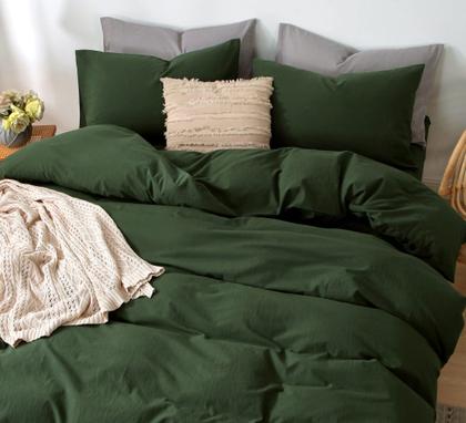 Imagem de Conjunto de capa de edredom MooMee Bedding 100% algodão lavado