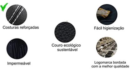 Imagem de Conjunto de Capa Luxo Couro Captiva + Cobre + Limpador