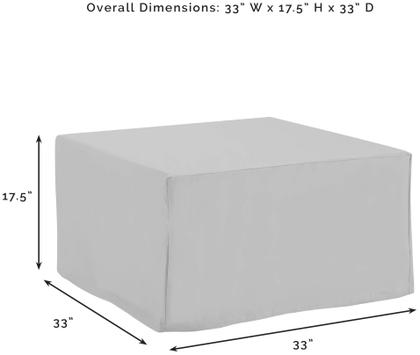 Imagem de Conjunto de capas de móveis de pátio Crosley Waterproof de 4 peças cinza