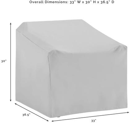 Imagem de Conjunto de capas de móveis de pátio Crosley Waterproof de 4 peças cinza