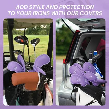 Imagem de Conjunto de capas Golf Iron Head FINGER TEN de 12 peças de material sintético