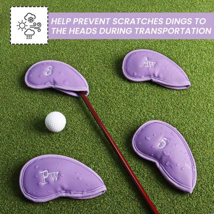 Imagem de Conjunto de capas Golf Iron Head FINGER TEN de 12 peças de material sintético