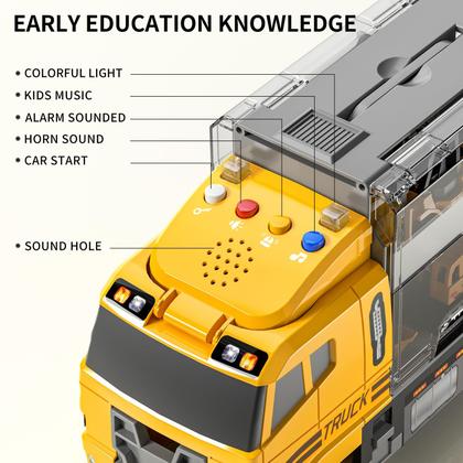 Imagem de Conjunto de Carros de Construção TEMI para Bebês - com Tapete de Brincar