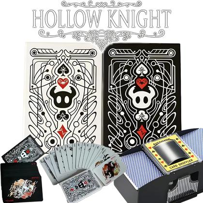 Imagem de Conjunto De Cartas De Poker Hollow Knight Preto E Branco, Jogo De Cartas Portátil, Presente Criativo