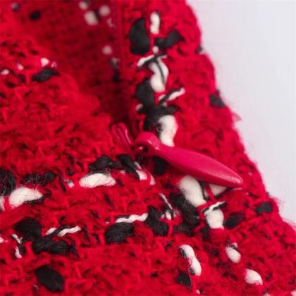 Imagem de Conjunto De Casaco E Saia Curta Feminino De Moda Outono Inverno Estilo Casual E Fragrante