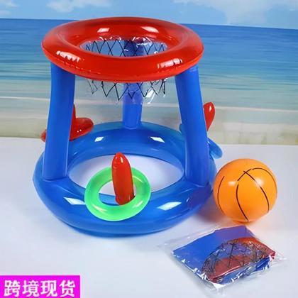 Imagem de Conjunto De Cesta De Basquete Inflável Para Piscina Para Crianças, Adolescentes E Adultos, Cestas
