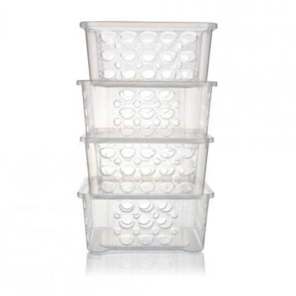 Imagem de Conjunto de Cestas Sanremo SR8867 L4P3 0,746L Transparente