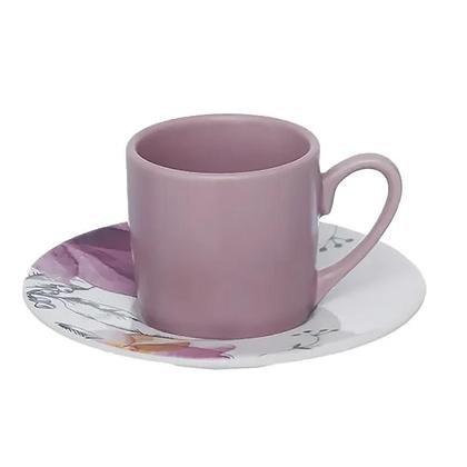 Imagem de Conjunto de cha/cafe xicara cafe 6pças hauskraft spring 80 ml  jgxc053