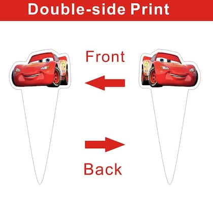 Imagem de Conjunto de chapéus de bolo e coberturas de cupcake para carros de festa de aniversário x25