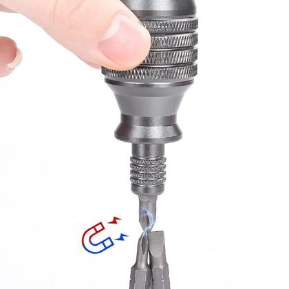 Imagem de Conjunto De Chave De Fenda Mini Industrial 7 Em 1 Com Cabo De Liga De Alumínio, Bits Phillips E