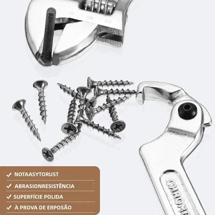 Imagem de Conjunto De Chaves Ajustáveis Universais Com Gancho, Cabeça Redonda E Quadrada, Ferramentas Manuais