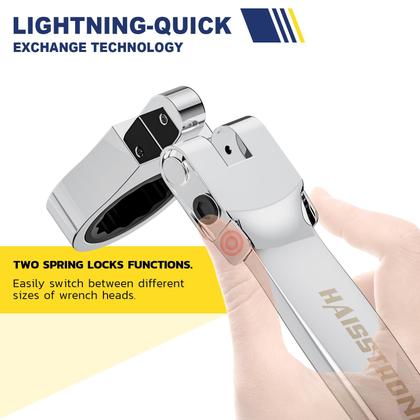 Imagem de Conjunto de chaves combinadas com catraca haisstronica 12 em 1 8-19 mm