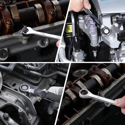 Imagem de Conjunto de chaves combinadas com catraca WORKPRO, 22 peças