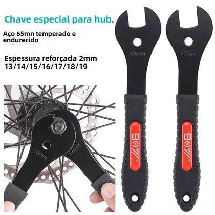 Imagem de Conjunto De Chaves Cónicas Para Cubo De Bicicleta 2mm, 7 Tamanhos, Chave Cónica Aberta BOY,