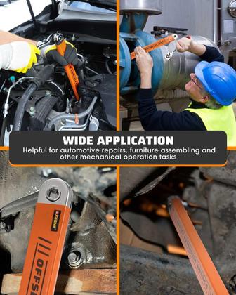 Imagem de Conjunto de chaves de extensão offset XKONE 15,4 cm com adaptadores e soquete