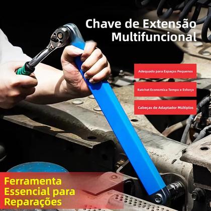 Imagem de Conjunto De Chaves De Extensão Profissional Para Reparação Automotiva 1/2 1/4 3/8 Polegadas