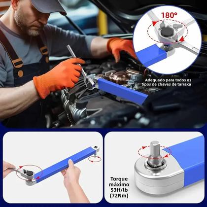 Imagem de Conjunto De Chaves De Extensão Profissional Para Reparação Automotiva 1/2 1/4 3/8 Polegadas