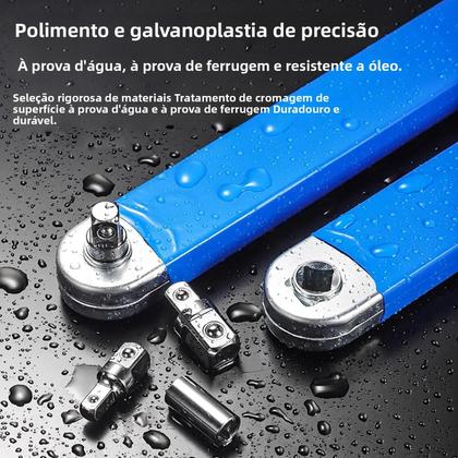 Imagem de Conjunto De Chaves De Extensão Profissional Para Reparação Automotiva 1/2 1/4 3/8 Polegadas