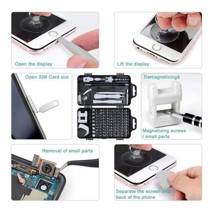 Imagem de Conjunto de chaves de fenda, conjunto de chaves de fenda de precisão 115 em 1