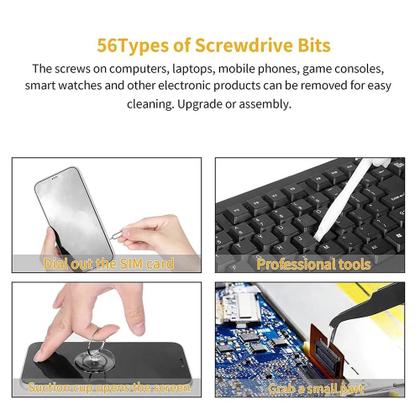 Imagem de Conjunto de chaves de fenda, conjunto de chaves de fenda de precisão 115 em 1