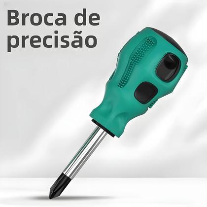 Imagem de Conjunto De Chaves De Fenda Magnéticas Mini Com Cabo Curto, Portátil, Tipo Rabanete, Chave Plana E