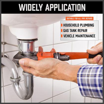 Imagem de Conjunto de chaves para tubos HORUSDY Heavy Duty Ajustável 20 25 30 35 cm