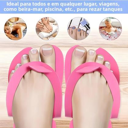 Imagem de Conjunto De Chinelos Para Manicure E Pedicure 6 12 24 Pares Ferramentas De Cuidado Dos Pés Para
