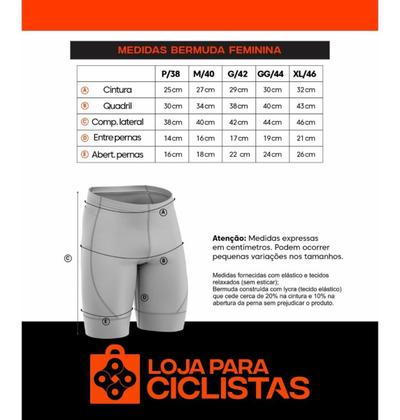 Imagem de Conjunto de Ciclismo Feminino Camisa e Bermuda Espuma Com Bolsos Mtb