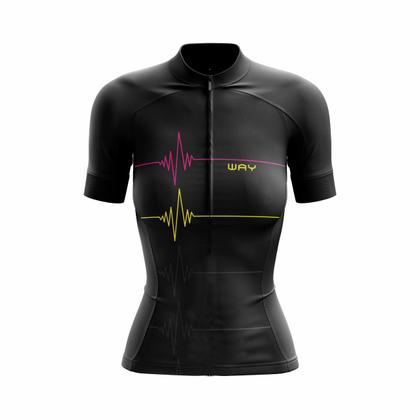 Imagem de Conjunto de Ciclismo Feminino Camisa e Bermuda Espuma Com Bolsos Mtb