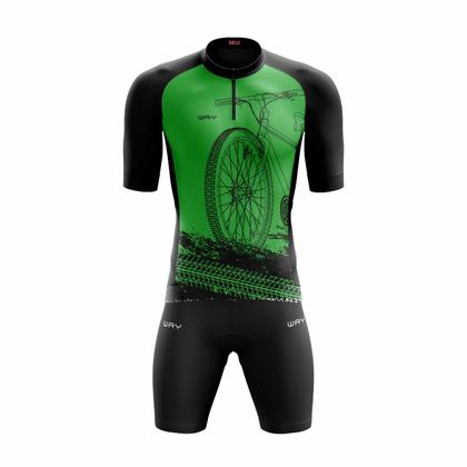 Imagem de Conjunto de Ciclismo Masculino Bike Roda Forro Gel Ciclistas Bike