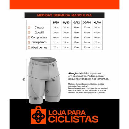 Imagem de Conjunto de Ciclismo Masculino Bretelle Pro Ciclistas Bike MTB